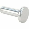 Bsc Preferred Aluminum Flat Head Solid Rivets 3/16 Diameter for 0.531 Maximum Material Thickness, 100PK 97481A271